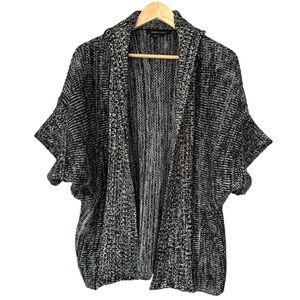 BCBGMaxAzria Black and White Cardigan, Medium